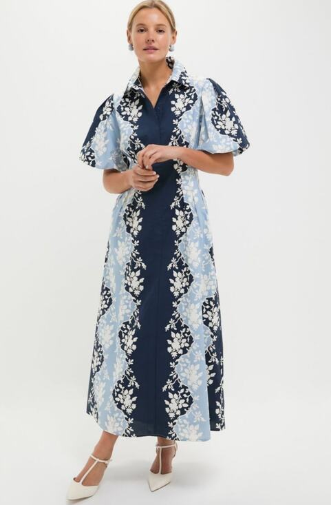 Tuckernuck Dresses & Skirts - Tuckernuck Blue Fog Delaney Cotton Maxi Dress New Small